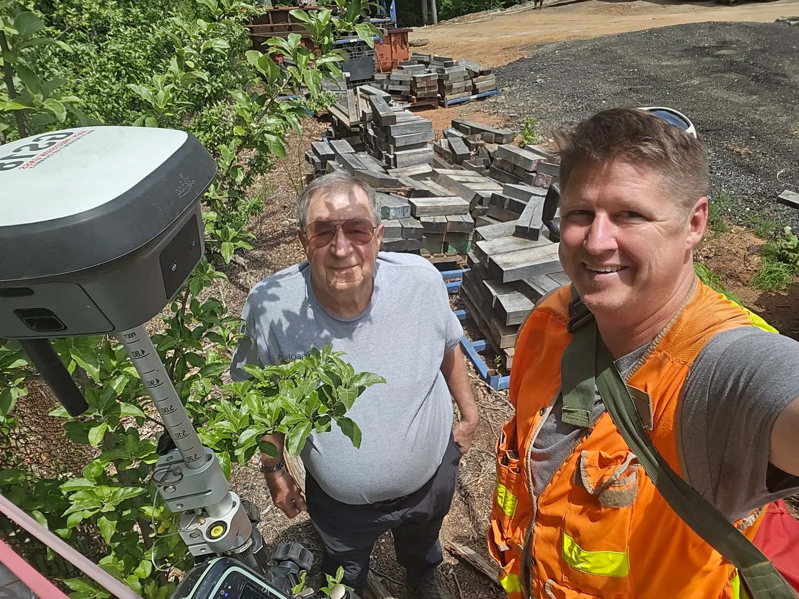 Generations of the Georgia Land Surveying team together in the field