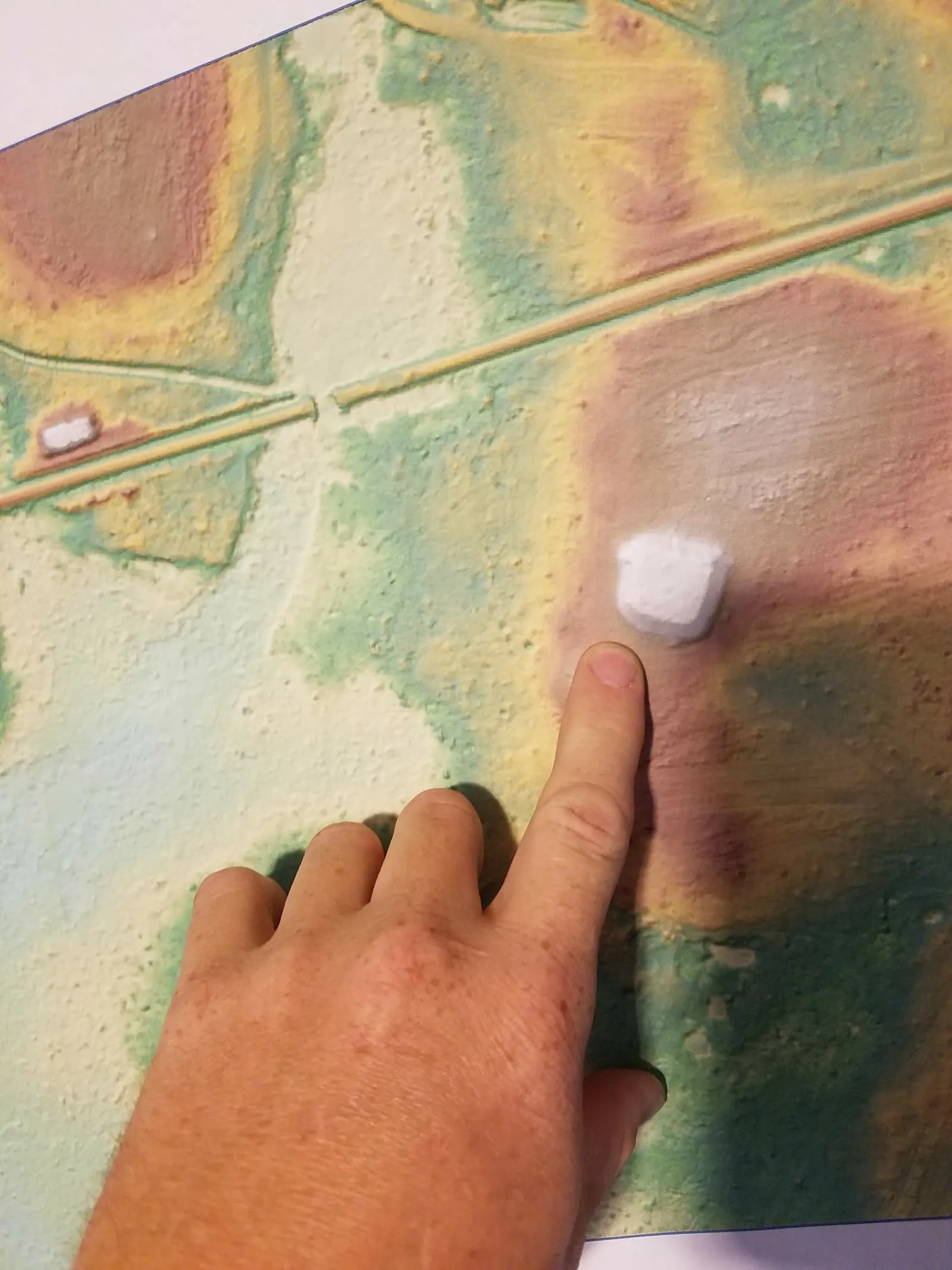 Hillshade terrain model derived from LiDAR