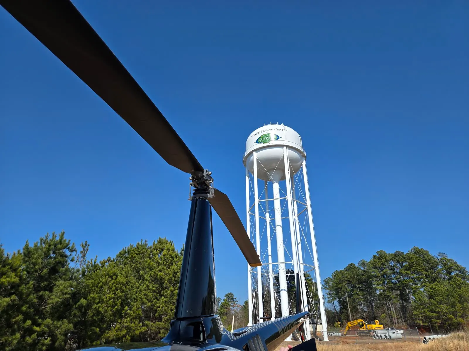 Water tower inspection flight